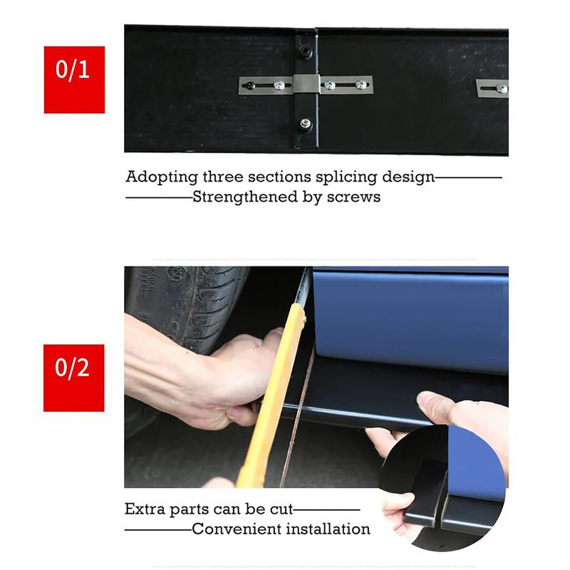 2-Piece Universal Car Side Skirts - 78.7"/86.6" Side Skirt Extension Splitter Lip, Compatible Rocker Panel Body Kit for Honda Civic, Toyota Corolla, Nissan Altima, and Volkswagen